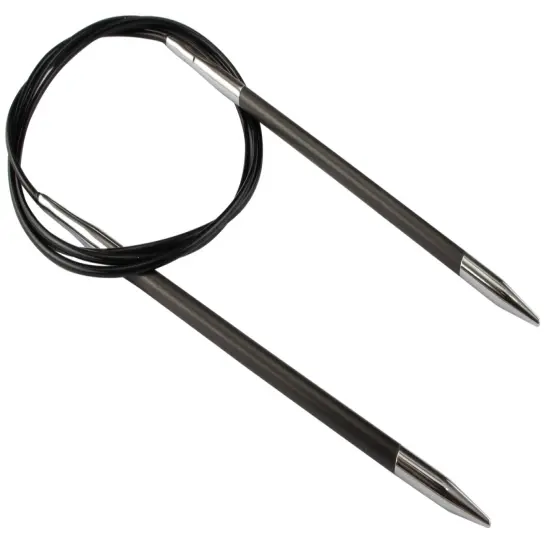 KnitPro-Karbonz Fixed Circular Knitting Needles 24"-Size 7/4.50mm {1}
