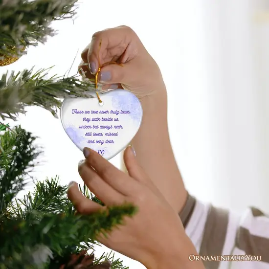Unseen Yet Forever Close Ornament, Heartfelt Christmas Remembrance Gift {6}