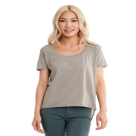 Next Level&reg; Women's Festival Scoop Neck T-Shirt Ash {3}