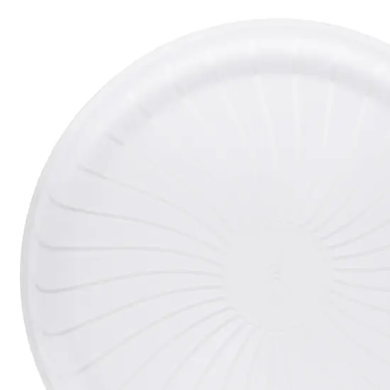 Clear Pavilion Round Disposable Plastic Trays - 14" (24 Trays) {1}