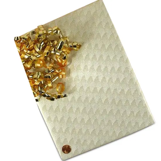 Wedding Wrapping Paper 24 ''*417 ' 62 lbs Gold & Silver D {5}