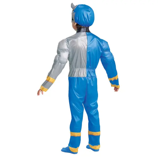 Toddler Muscle Dino Fury Blue Ranger Costume {5}