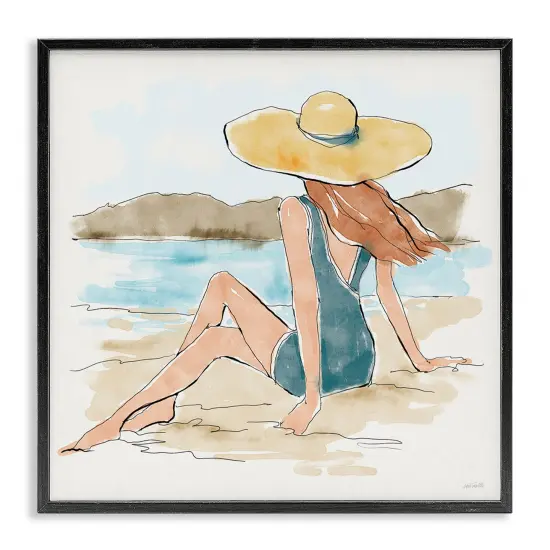 Stupell Industries Summer Day Beauty Framed Giclee Wall Art Design by Anne Tavoletti {1}