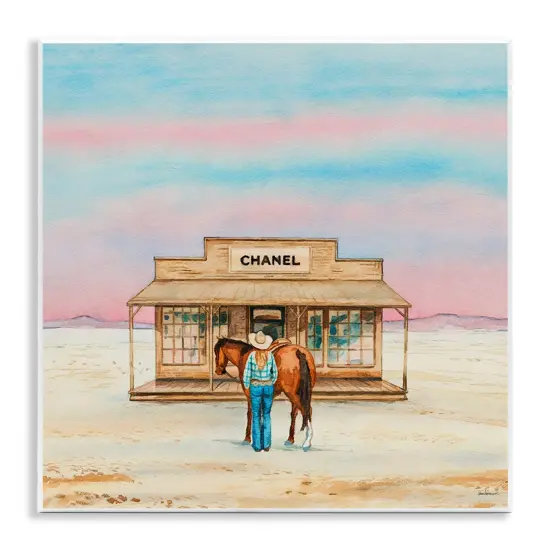 Stupell Industries Glam Shopping in Desert Wall Plaque Art Design by Amanda Greenwood {1}