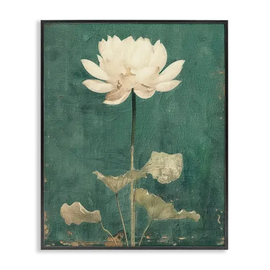 Stupell Industries Vintage Floral Bud Framed Giclee Wall Art Design by RileyB {1}