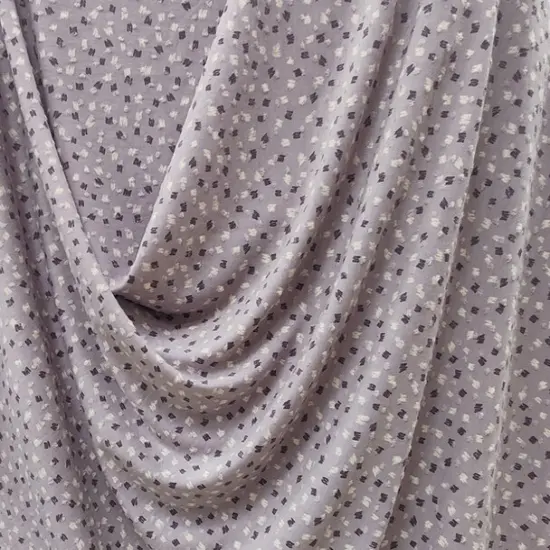1 Yard Violet TR Knit Dot Fabric, Soft Textured Poly Rayon Apparel Material 60/62&rdquo; Wide {1}