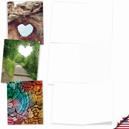 20 Cute Boxed Cards (4 x 5.12 Inch) - Assorted Blank Set (10 Designs, 2 Each) - Heartscapes {4}