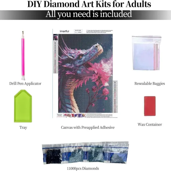 Dragon Diamond Painting Kits for Adults {3}