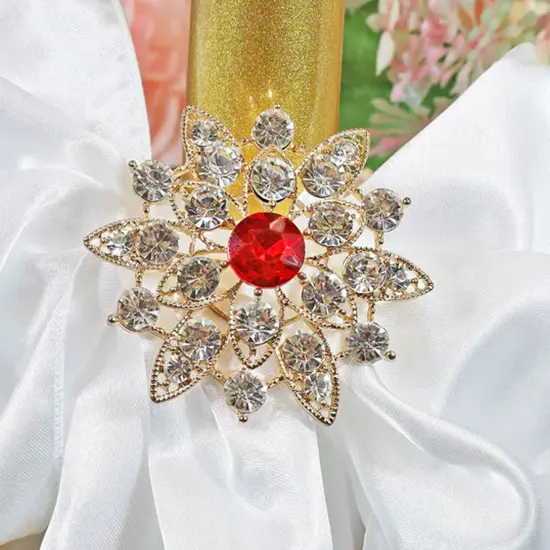 North Star Rhinestone Chair Band Buckle Silver Metal Accent 2 Inch Width {5}