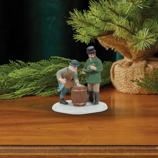 Department 56 Department 56 Dicken's Village Billingsgate's Finest Fish Christmas Figurines #6011389 Brown {3}