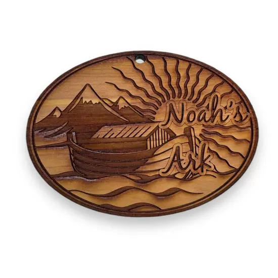 Noahs Ark - Cedar Ornament {5}