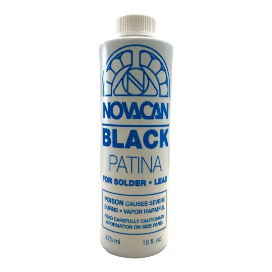 Novacan Black Patina for Solder and Lead | Stained Glass Supplies {4}