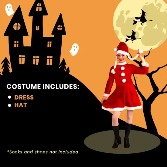 Lil Ms Santa's Helper Deluxe Costume Child {5}