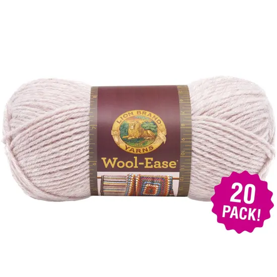 Multipack of 20 - Lion Brand Wool-Ease Yarn -Blush Heather {1}
