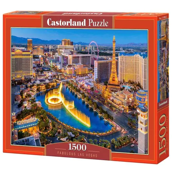 1500 Piece Jigsaw Puzzle, Fabulous Las Vegas, USA, Adult Puzzles, Castorland C-151882-2 {1}