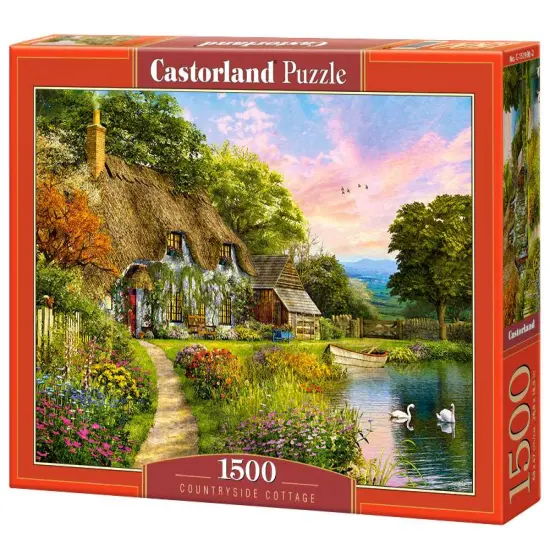 1500 Piece Jigsaw Puzzle, Countryside Cottage, Idyllic puzzle, Nostalgic view, Castorland C-151998-2 {1}
