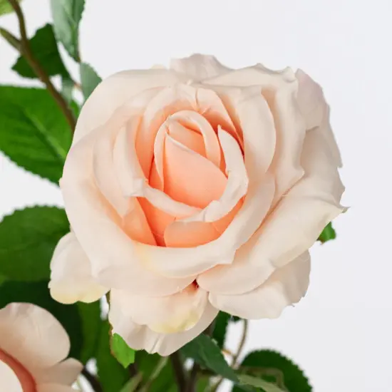 30" Blush Pink Rose Spray – Realistic Faux Floral Stem {2}