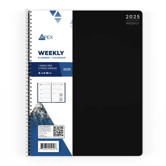 2025 Weekly Planner Spiral-Bound 8x10 in &ndash; 24 Count {2}
