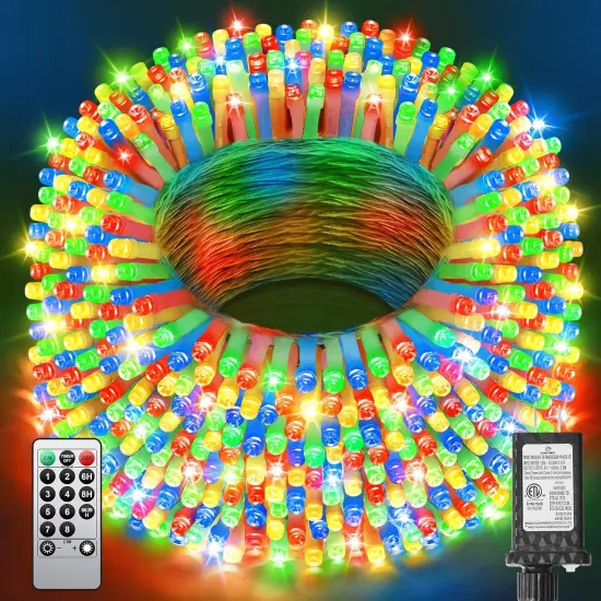 355FT 900 LED Christmas String Lights - Multicolor {1}