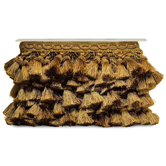 Kylie Classic Tassel Fringe. Trim Gold {3}