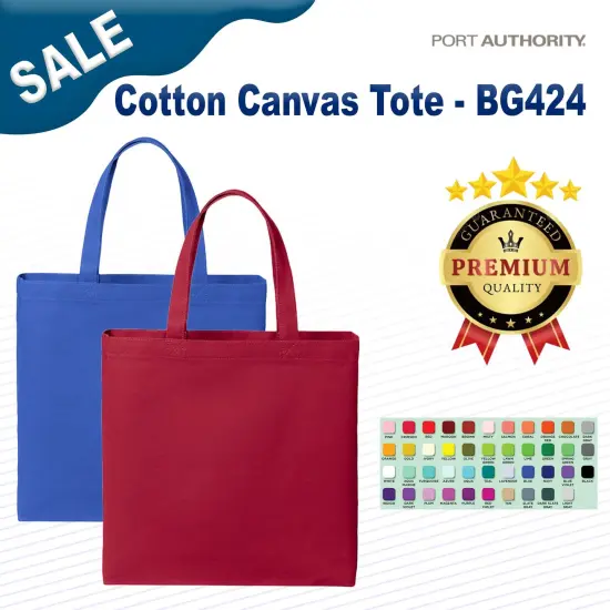 Port Authority&reg; Cotton Canvas Tote {2}