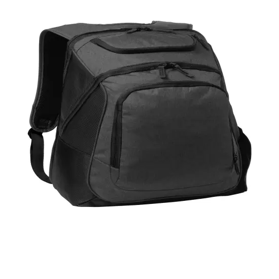 Port Authority&reg; Exec Backpack Graphite Heath/Black {2}
