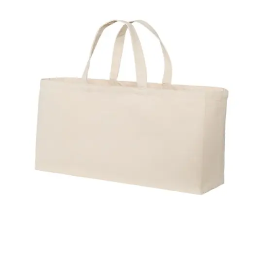 Port Authority&reg; Cotton Canvas Jumbo Tote {4}