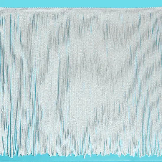10 yards of 10" Chainette Fringe Trim | 10 yard cut White {3}