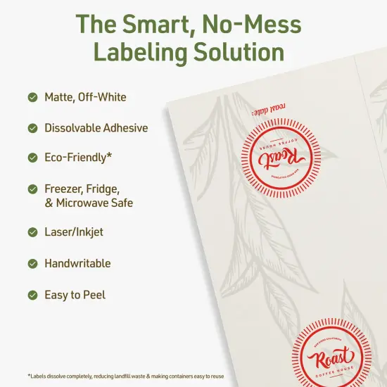 Avery Dissolvable Labels, 11" x 4.25" Rectangle {2}