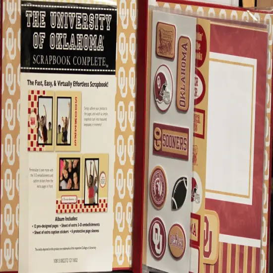 The University Of Oklahoma Complete 8 x 8 Officially Licensed Scrapbook {2}