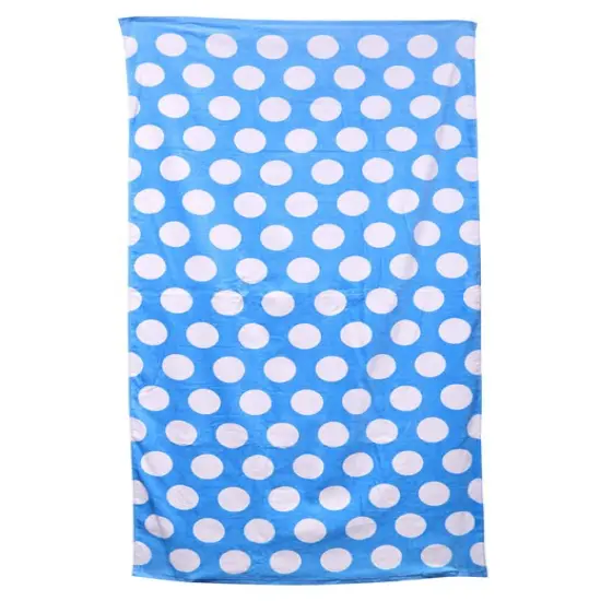 Carmel Towel Company&reg; Classic&nbsp;Beach Towel Lt blu polka dot {1}