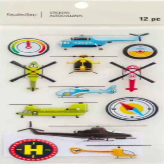 Recollections Helicopters Dimensional Stickers {1}