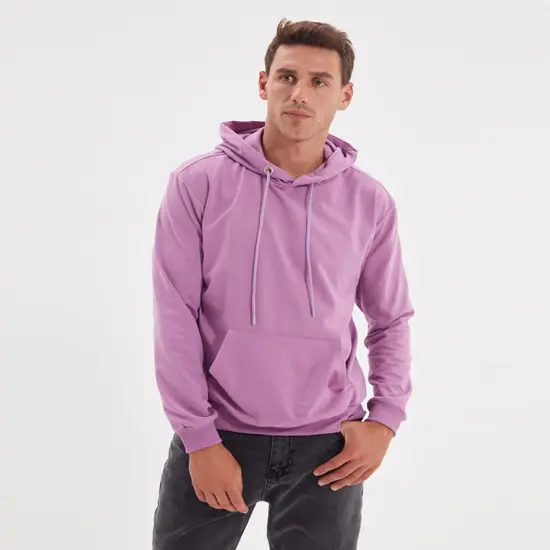 J America&reg; Unisex Electric Long Sleeve Fleece Hooded Sweatshirt ELECTRIC SKY {3}