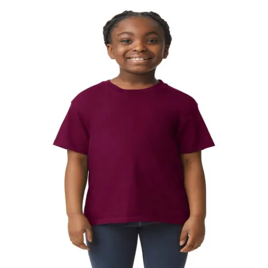 Gildan® Youth Softstyle Short Sleeve Crew Neck T-Shirt MAROON {1}