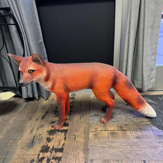 Red Fox Life Size Statue {4}