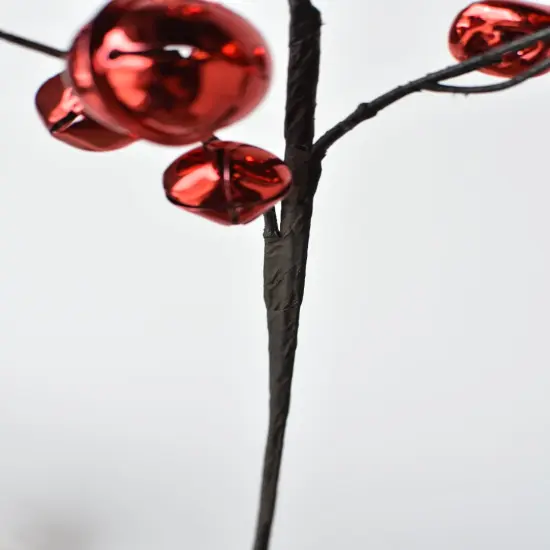 21" Jingle Bell Spray Red {5}