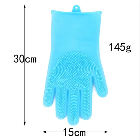 Silicone Dishwashing GlovesSilicone Dishwashing Gloves,Silicone Dishwashing Gloves, Pet Grooming Rubber Scrubbing Gloves, Sponge Cleaning Brush for Housework, Cars, Dogs {2}