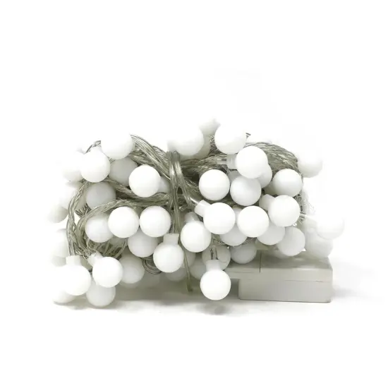 100 LED String Light Bulb w connector Warm White Warm white {3}