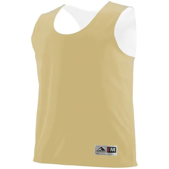 Augusta Sportswear® Youth Reversible Sleeveless Jersey VEGAS GOLD/ WHT {1}