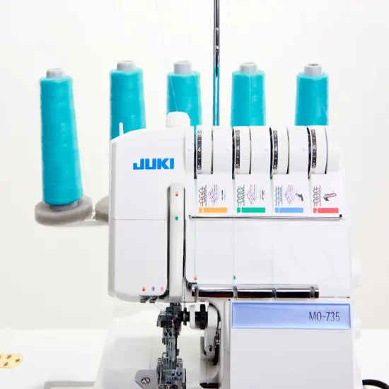 JUKI MO-735 2-Needle, 2/3/4/5 Thread Serger Overlock Machine {3}