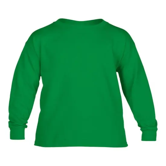 Gildan&reg; Youth Heavy Cotton Long-Sleeve T-Shirt IRISH GREEN {1}