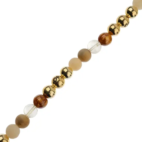John Bead 8mm Solar System Universe Galaxy 7" Bead Strand Venus {1}