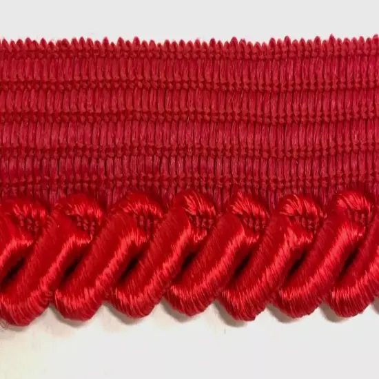 Large Twist Cord with Lip Piping Trimming - 6 Yards - Many Colors Available! Red {1}