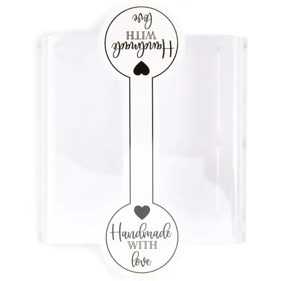 Clear Plastic Treat Bags with Stickers for Baked Goods (3.35 x 8.9 In, 150 Pack) {6}