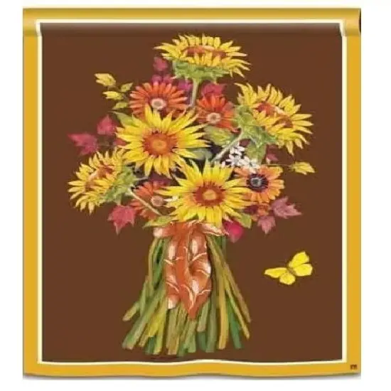 Sunflower Bouquet Garden Flag Fall {2}