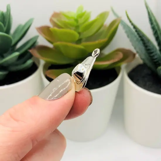 Silver Cowboy Hat Charms, 21x13mm {5}