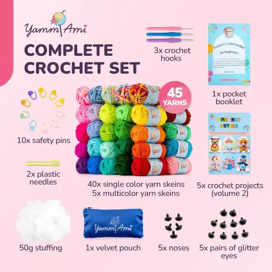 79 Pc Amigurumi Crochet Kit {2}