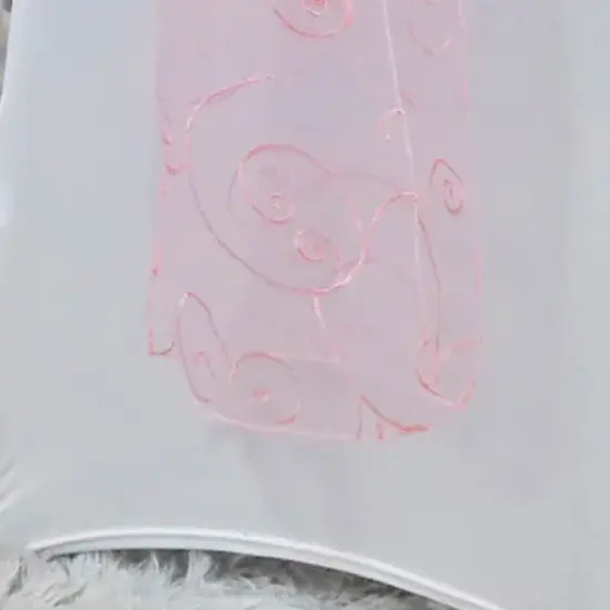 10 Pieces Pink Embroidered Organza Chair Sashes 8"x108" Elegant Event Decoration {5}