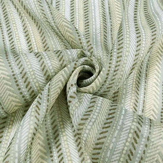 Yoryu Chiffon Laurel 1 Yard Green Sheer Lightweight Polyester Wide 56/58'' {1}