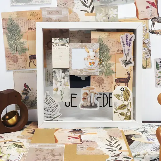 260 PCS Vintage Scrapbooking Kit (Natural) {3}